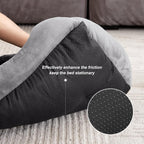 Dog Bed Medium – Washable Rectangle Pet Bed with Plush Faux Fur, Calming Design & Non-Slip Base, Grey - Dwellza